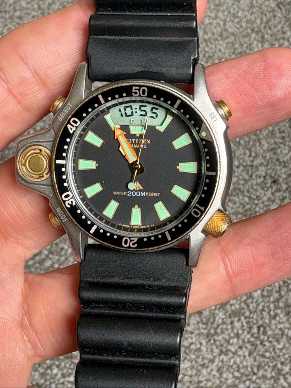 Citizen Aqua land Diver Limited Edition Anniversary 200M Ana+Digi Quartz Watch